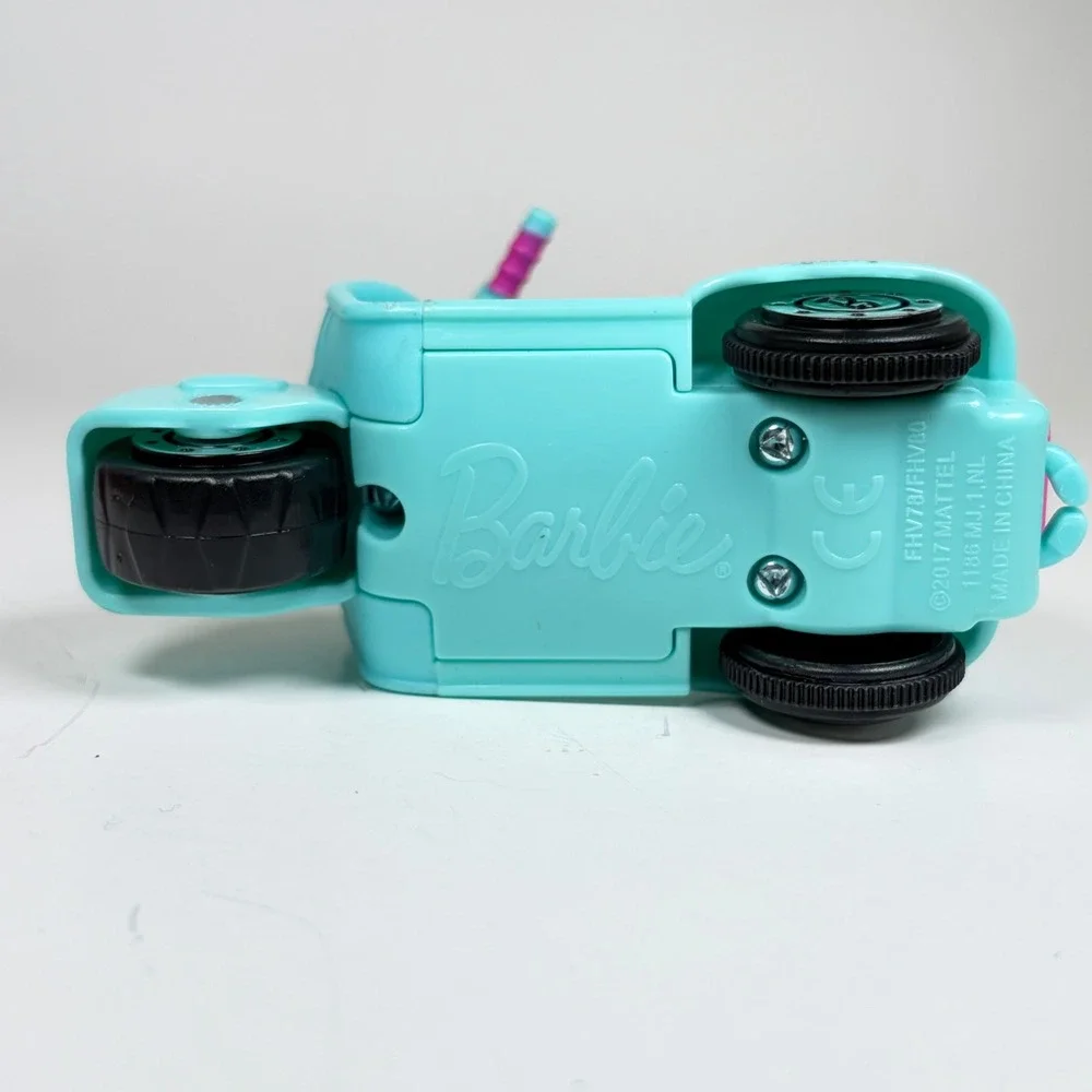 Barbie On-the-Go Motorized Scooter Teal Blue Pink FHV78 2017 Mattel Toy Vehicle